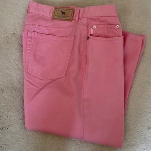 Lauren Jeans Co. Cropped Denim Jeans Pink